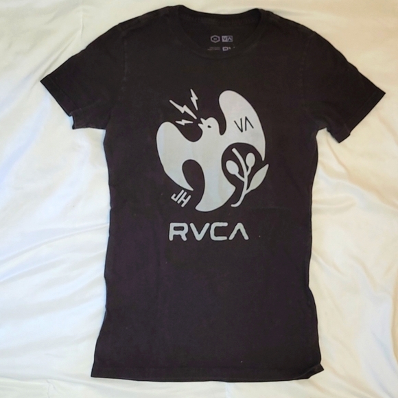 RCVA Brown Tee-Shirt with White Dove Design - Picture 1 of 4